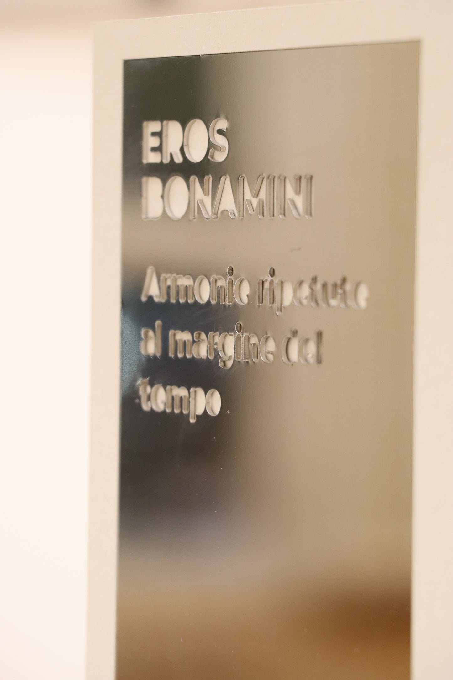 Eros Bonamini Armonie ripetute al margine del tempo