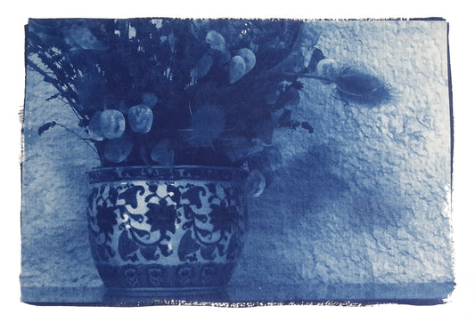 Nelle camere blu | Vaso con fiori - Laura di Fazio